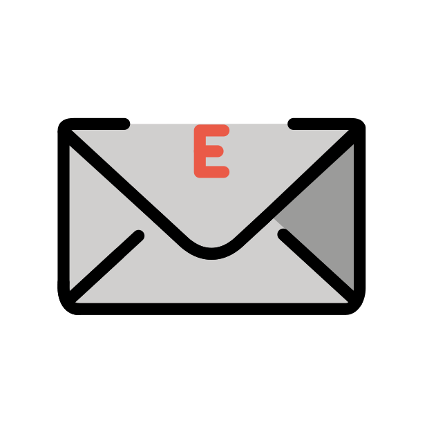 e-mail transparent PNG icon, color version, 618 by 618 pixels