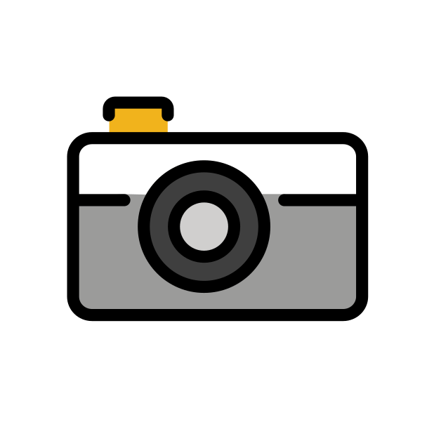 camera transparent PNG icon, color version, 618 by 618 pixels