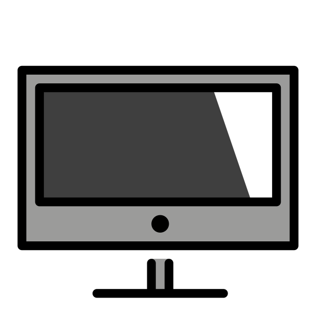 television transparent PNG icon, color version, 618 by 618 pixels
