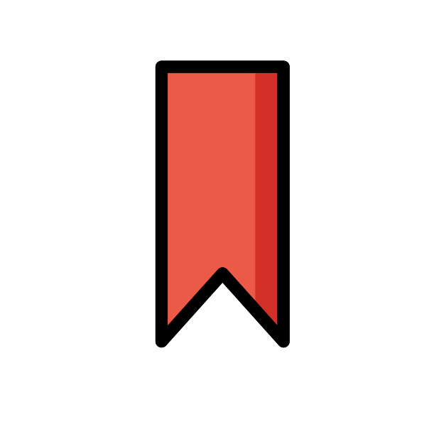 bookmark transparent PNG icon, color version, 618 by 618 pixels