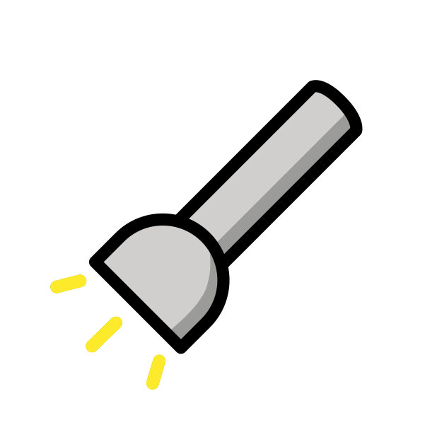 flashlight transparent PNG icon, color version, 618 by 618 pixels