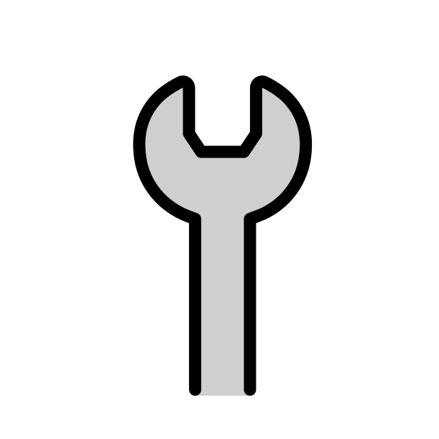 wrench transparent PNG icon, color version, 618 by 618 pixels