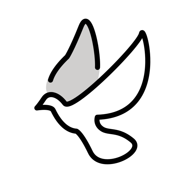 dove transparent PNG icon, color version, 618 by 618 pixels