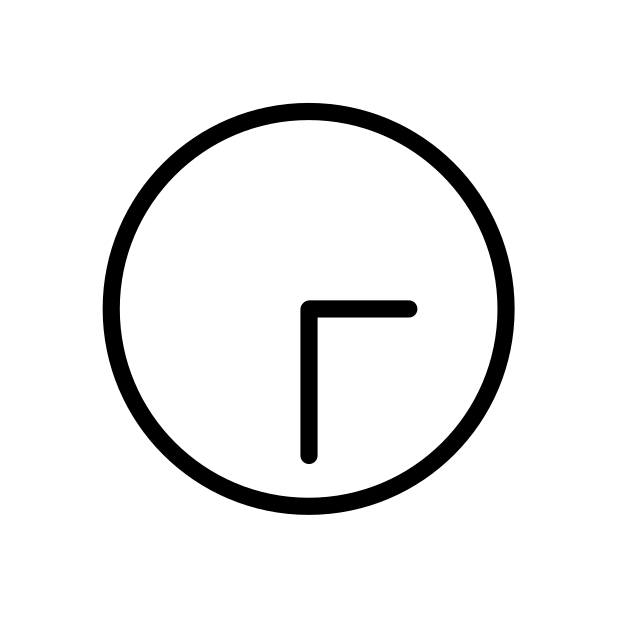 three-thirty transparent PNG icon, color version, 618 by 618 pixels