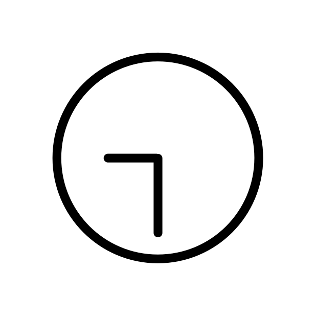 nine-thirty transparent PNG icon, color version, 618 by 618 pixels