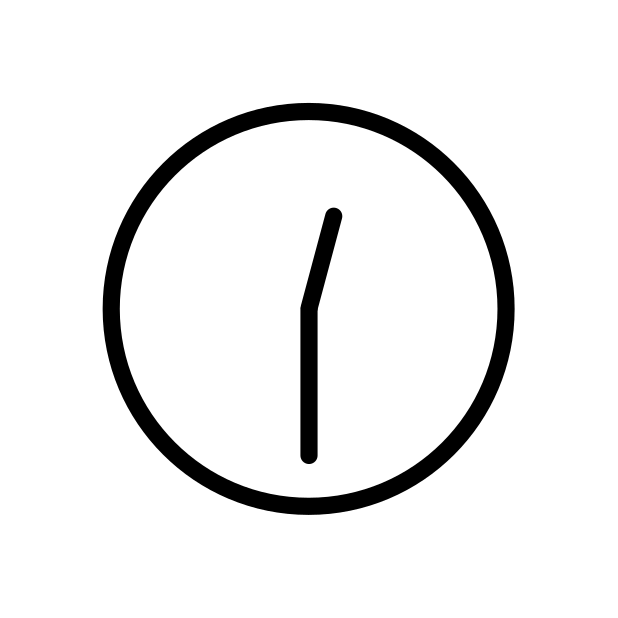 twelve-thirty transparent PNG icon, color version, 618 by 618 pixels