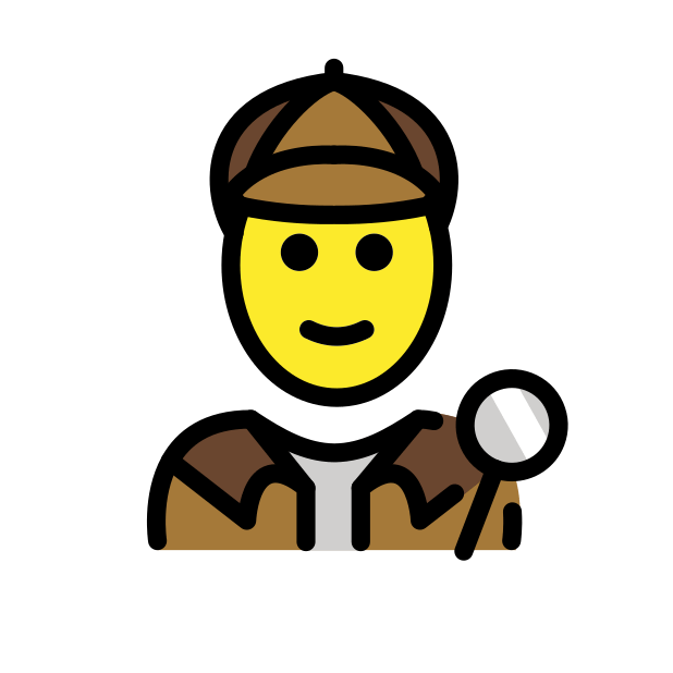 detective transparent PNG icon, color version, 618 by 618 pixels