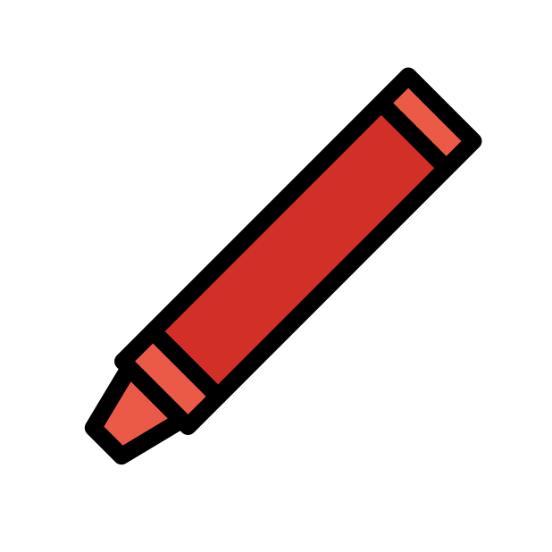 crayon transparent PNG icon, color version, 618 by 618 pixels