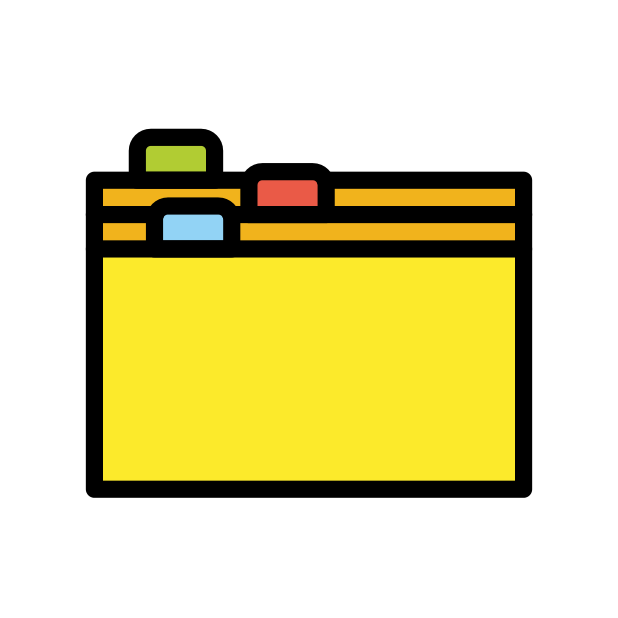 card index dividers transparent PNG icon, color version, 618 by 618 pixels