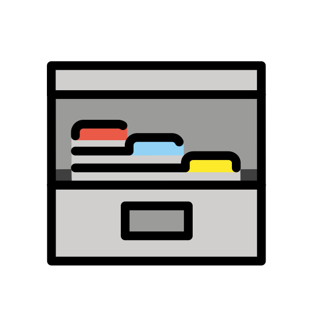 card file box transparent PNG icon, color version, 618 by 618 pixels