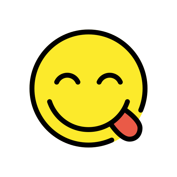 face savoring food transparent PNG icon, color version, 618 by 618 pixels