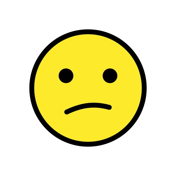 confused face transparent PNG icon, color version, 618 by 618 pixels