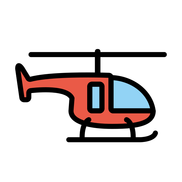 helicopter transparent PNG icon, color version, 618 by 618 pixels
