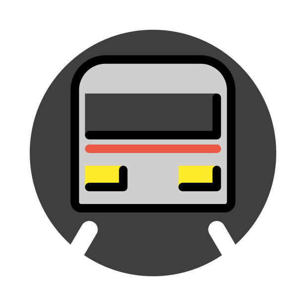 metro transparent PNG icon, color version, 618 by 618 pixels