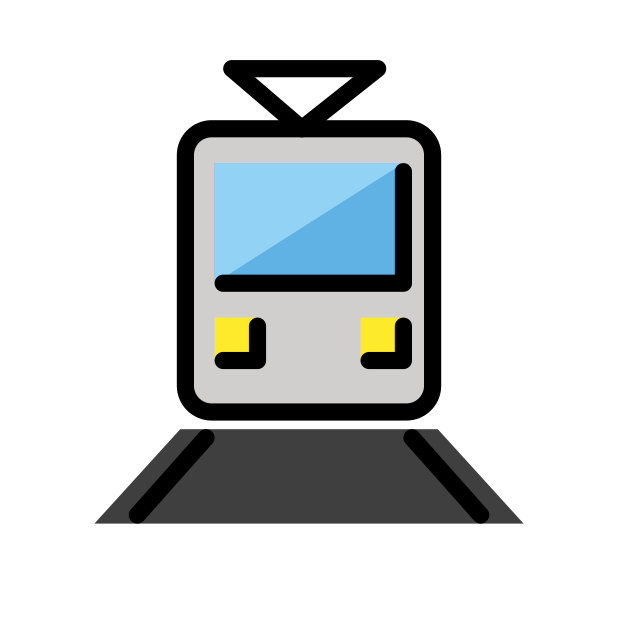 tram transparent PNG icon, color version, 618 by 618 pixels
