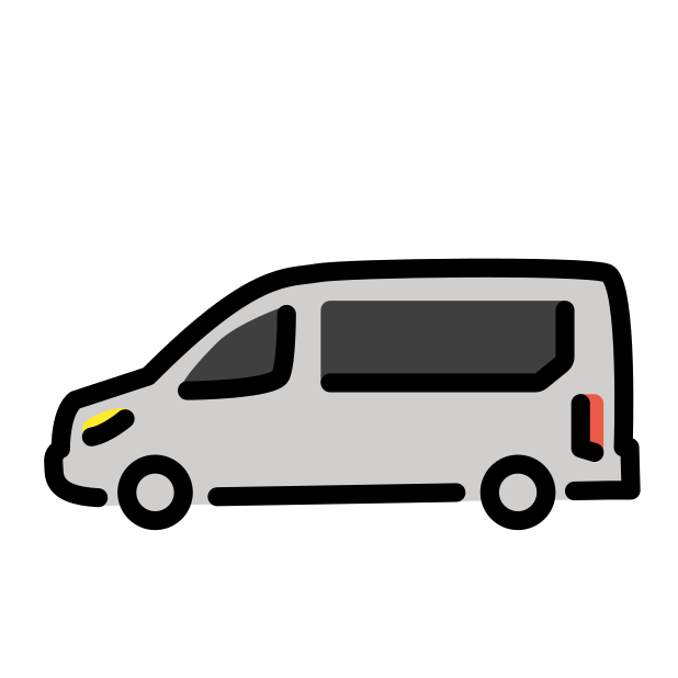 minibus transparent PNG icon, color version, 618 by 618 pixels