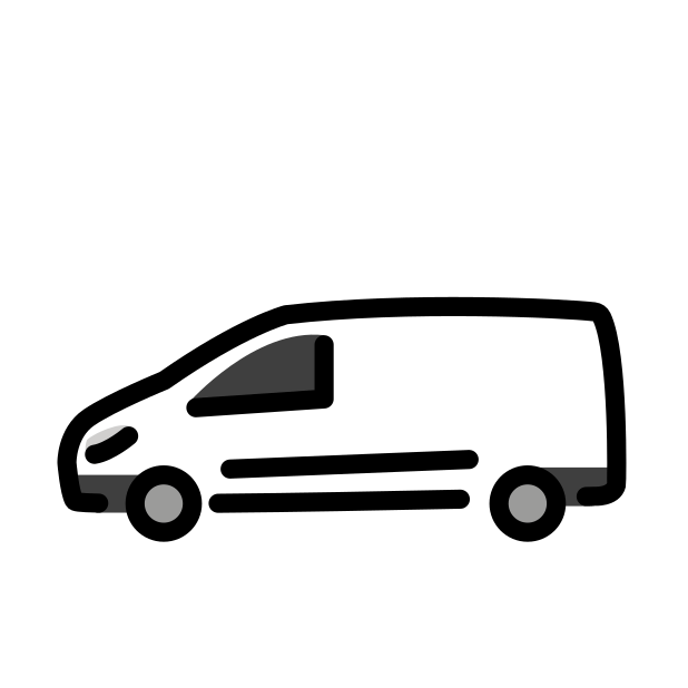 delivery truck transparent PNG icon, color version, 618 by 618 pixels