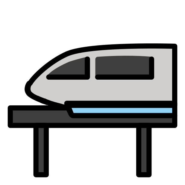 monorail transparent PNG icon, color version, 618 by 618 pixels
