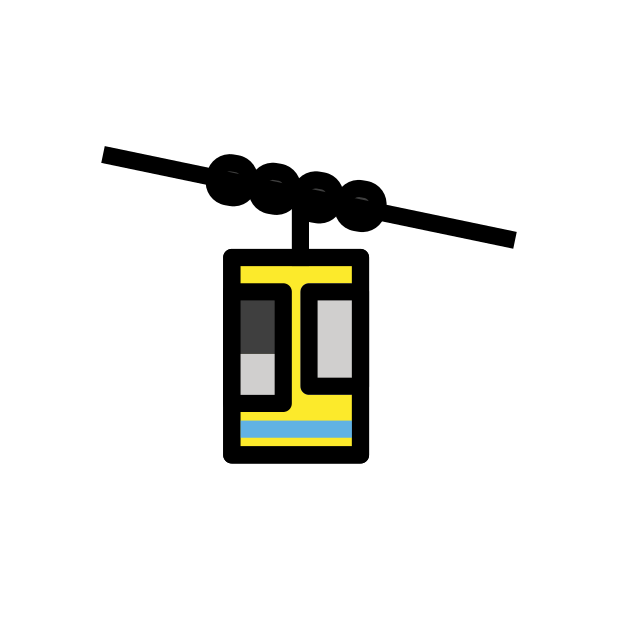 aerial tramway transparent PNG icon, color version, 618 by 618 pixels