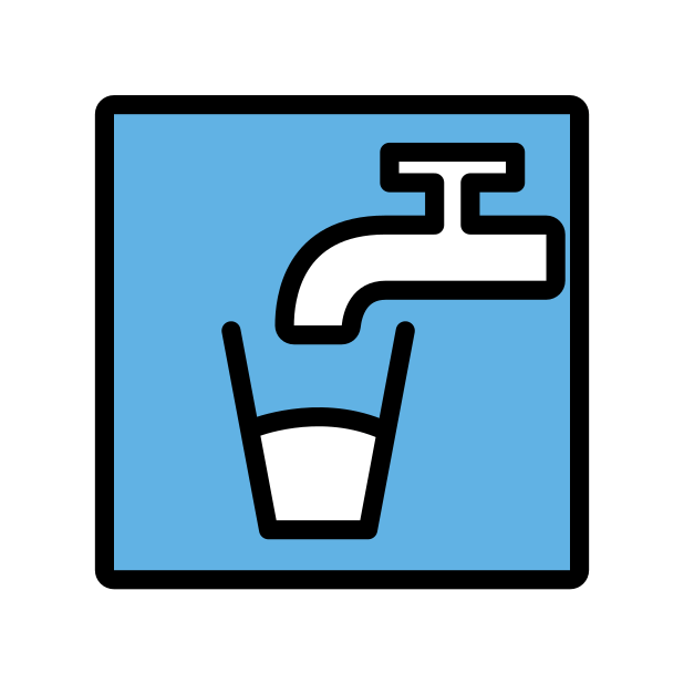 potable water transparent PNG icon, color version, 618 by 618 pixels