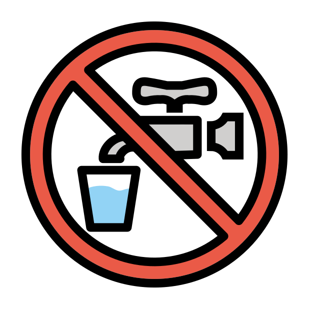non-potable water transparent PNG icon, color version, 618 by 618 pixels