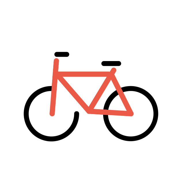 bicycle transparent PNG icon, color version, 618 by 618 pixels