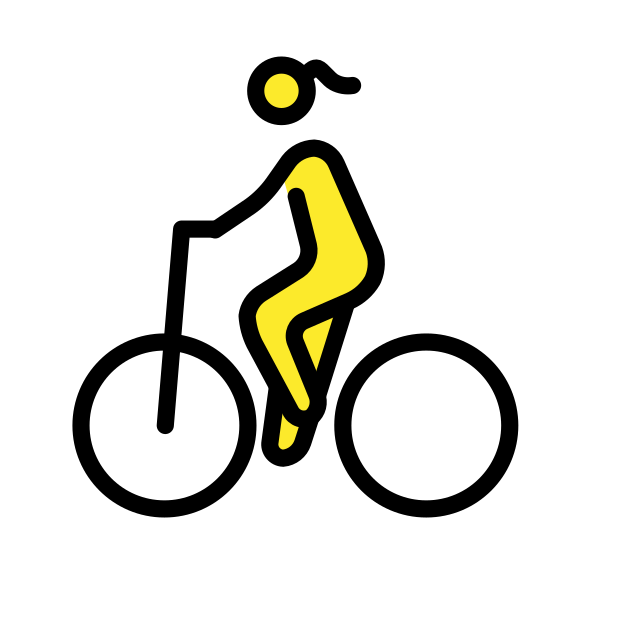 woman biking transparent PNG icon, color version, 618 by 618 pixels