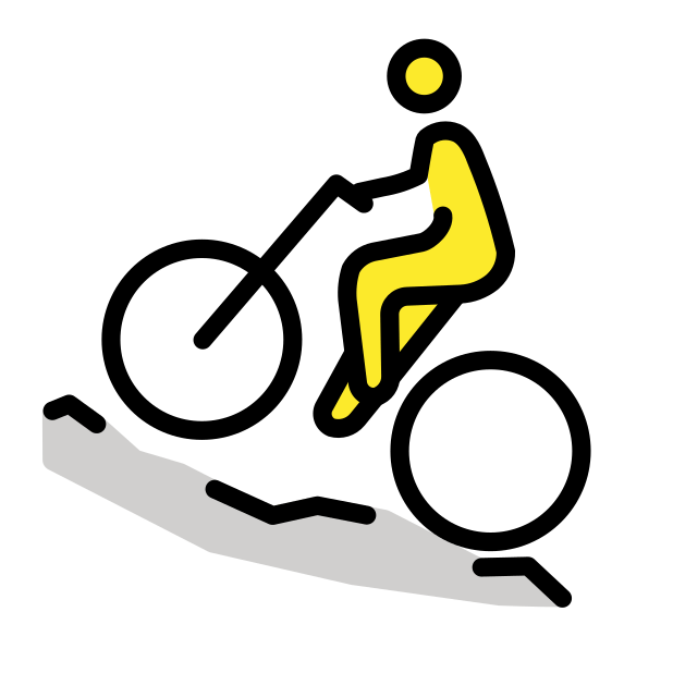 man mountain biking transparent PNG icon, color version, 618 by 618 pixels