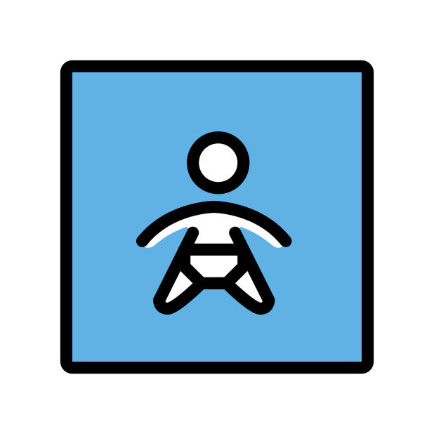 baby symbol transparent PNG icon, color version, 618 by 618 pixels