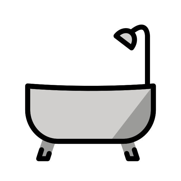 bathtub transparent PNG icon, color version, 618 by 618 pixels