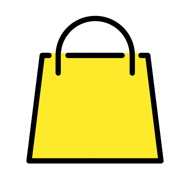 shopping bags transparent PNG icon, color version, 618 by 618 pixels