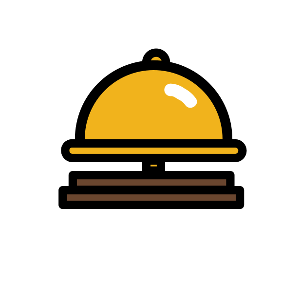bellhop bell transparent PNG icon, color version, 618 by 618 pixels