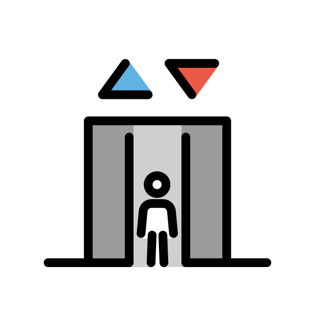 elevator transparent PNG icon, color version, 618 by 618 pixels