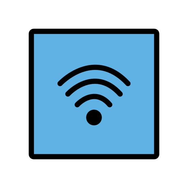 wireless transparent PNG icon, color version, 618 by 618 pixels