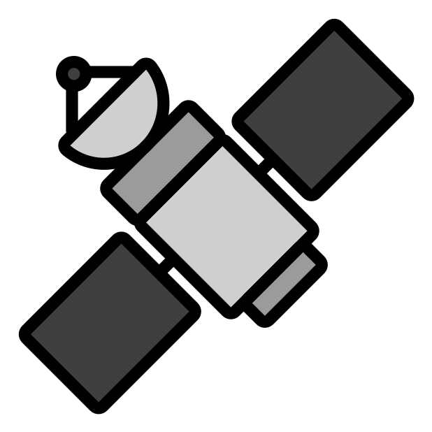 satellite transparent PNG icon, color version, 618 by 618 pixels