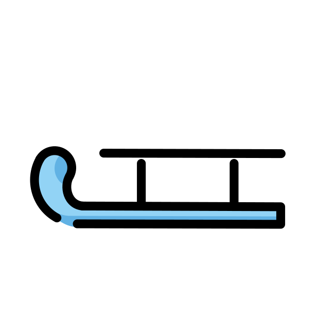 sled transparent PNG icon, color version, 618 by 618 pixels