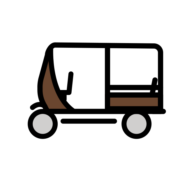 auto rickshaw transparent PNG icon, color version, 618 by 618 pixels