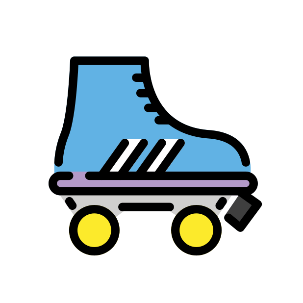 roller skate transparent PNG icon, color version, 618 by 618 pixels