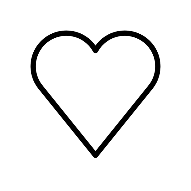 white heart transparent PNG icon, color version, 618 by 618 pixels