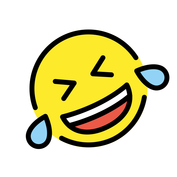 rolling on the floor laughing transparent PNG icon, color version, 618 by 618 pixels