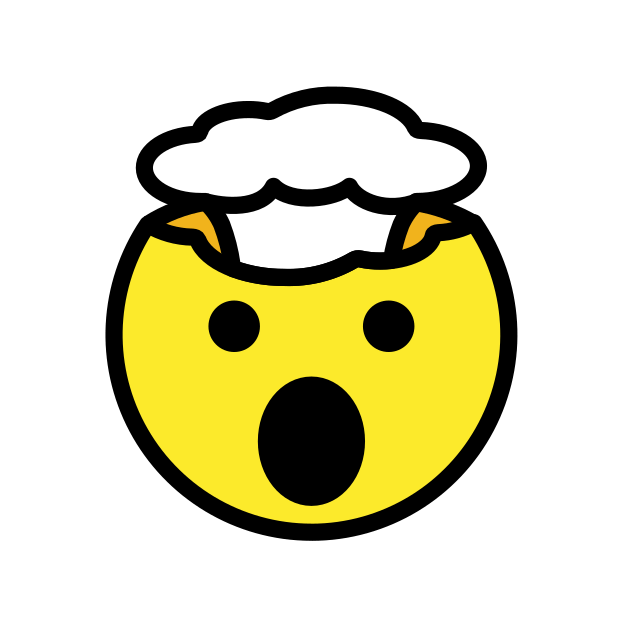 exploding head transparent PNG icon, color version, 618 by 618 pixels