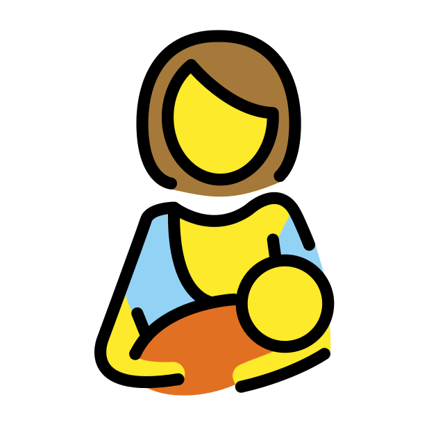 breast-feeding transparent PNG icon, color version, 618 by 618 pixels