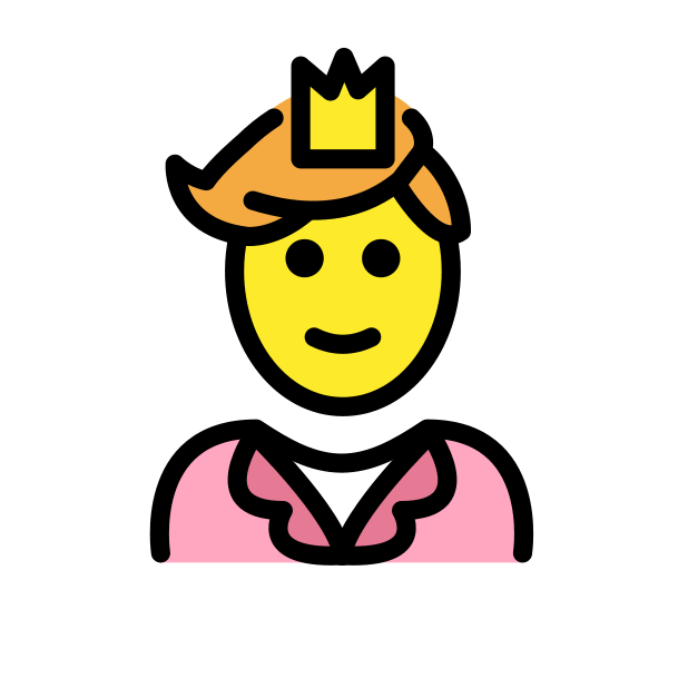 prince transparent PNG icon, color version, 618 by 618 pixels