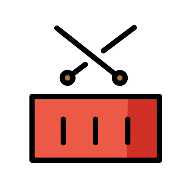 drum transparent PNG icon, color version, 618 by 618 pixels