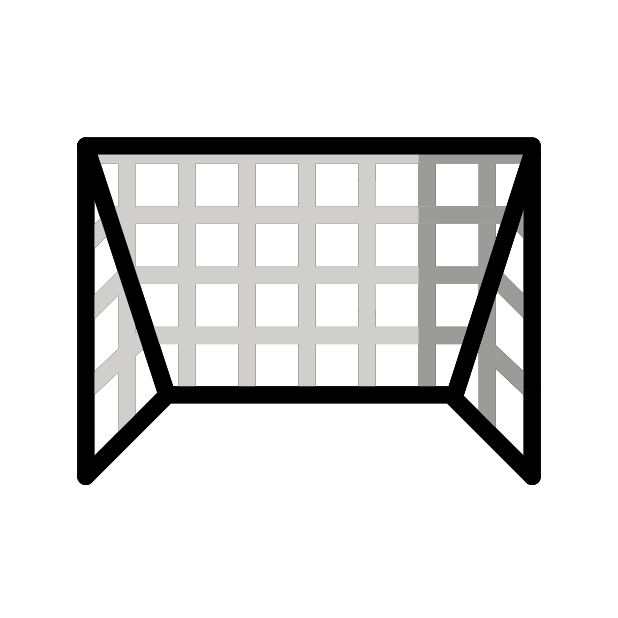goal net transparent PNG icon, color version, 618 by 618 pixels