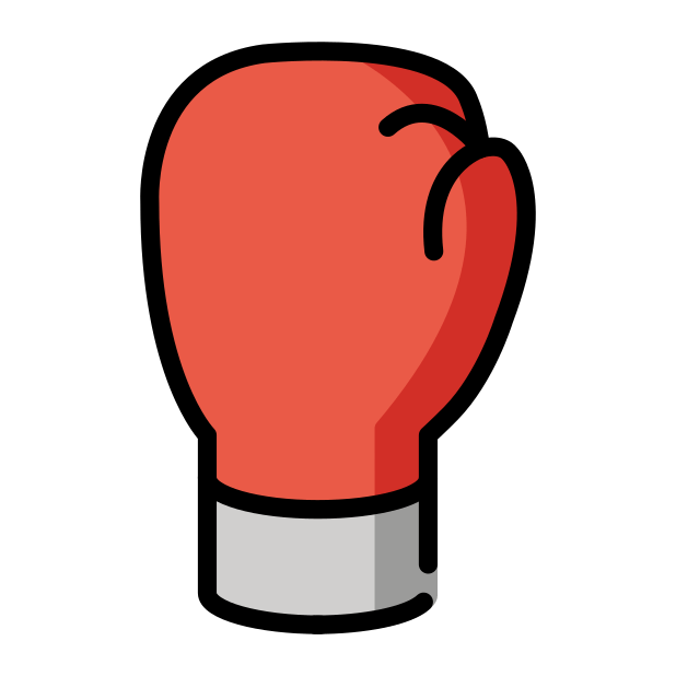 boxing glove transparent PNG icon, color version, 618 by 618 pixels