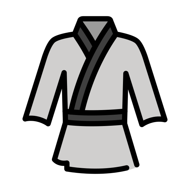 martial arts uniform transparent PNG icon, color version, 618 by 618 pixels