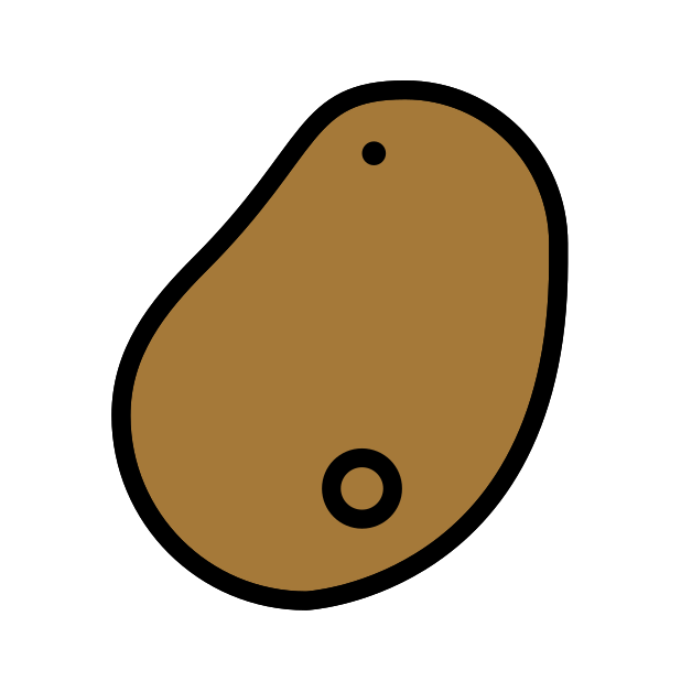 potato transparent PNG icon, color version, 618 by 618 pixels