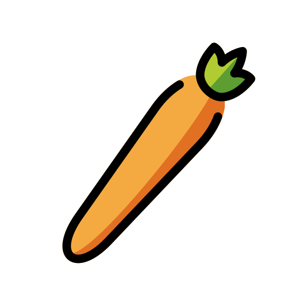 carrot transparent PNG icon, color version, 618 by 618 pixels