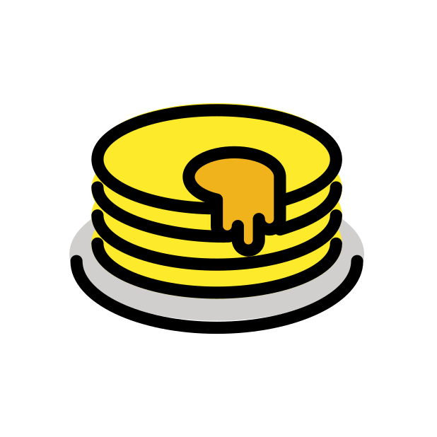 pancakes transparent PNG icon, color version, 618 by 618 pixels